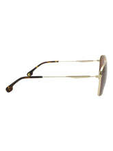 Load image into Gallery viewer, Carrera 130/S Aviator Gold/Burgundy Polarized 58-19-150 Sunglasses MSRP$170

