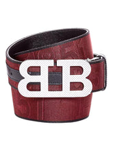 Load image into Gallery viewer, Bally 6239333 Men's Mirror Buckle Reversible Heritage Red Belt EU 85/US 34 MSRP $450

