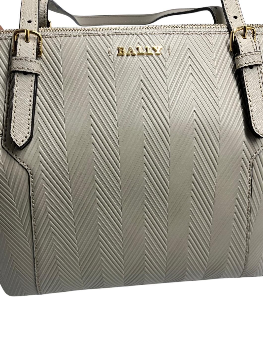 Bally Samirah 6232741 Ladies Caillou Bovine Split Embossed Tote Bag MSRP $870