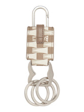 Load image into Gallery viewer, Bally 6307336 PNT Hook Key Holder MultiDeep Sepia Leather MSRP $280

