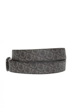Load image into Gallery viewer, Salvatore Ferragamo Men's Double Gancini 717807 Black/Grey Size 105 MSRP $695

