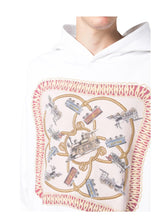 Load image into Gallery viewer, Bally 6305275 Men's Embroidered Train Cotton Hooded Sweatshirt MSRP $730
