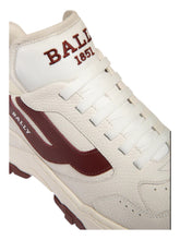 Load image into Gallery viewer, Bally Holden 6301550 Men&#39;s White/Heritage Red Leather Sneakers MSRP $650

