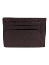 Load image into Gallery viewer, Bally Sink 6207992 Men&#39;s Merlot Business Card Holder Wallet Grained Leather MSRP $220
