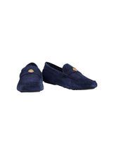 Load image into Gallery viewer, Bally Kevan 6308947 Men's Peacoat Suede Leather Drivers MSRP $770
