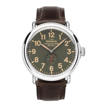 Load image into Gallery viewer, Shinola Detroit Men&#39;s The Runwell S0120250579 Subsecond Dark Olive Watch $595
