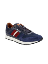 Load image into Gallery viewer, Bally Sprinter Men&#39;s 6238403 Blue Leather Suede Sneakers MSRP $500
