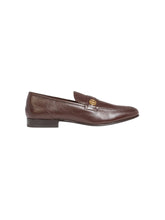 Load image into Gallery viewer, Bally Sadei 6304978 Men's Ebano Embellished Leather Loafers MSRP $820
