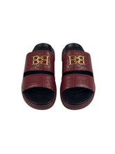 Load image into Gallery viewer, Bally Jym 6300468 Men's Heritage Red Leather Slides MSRP $450
