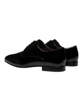Load image into Gallery viewer, Bally Sadao 6306320 Men's Black Calf Leather Patent Derby Shoes MSRP $990
