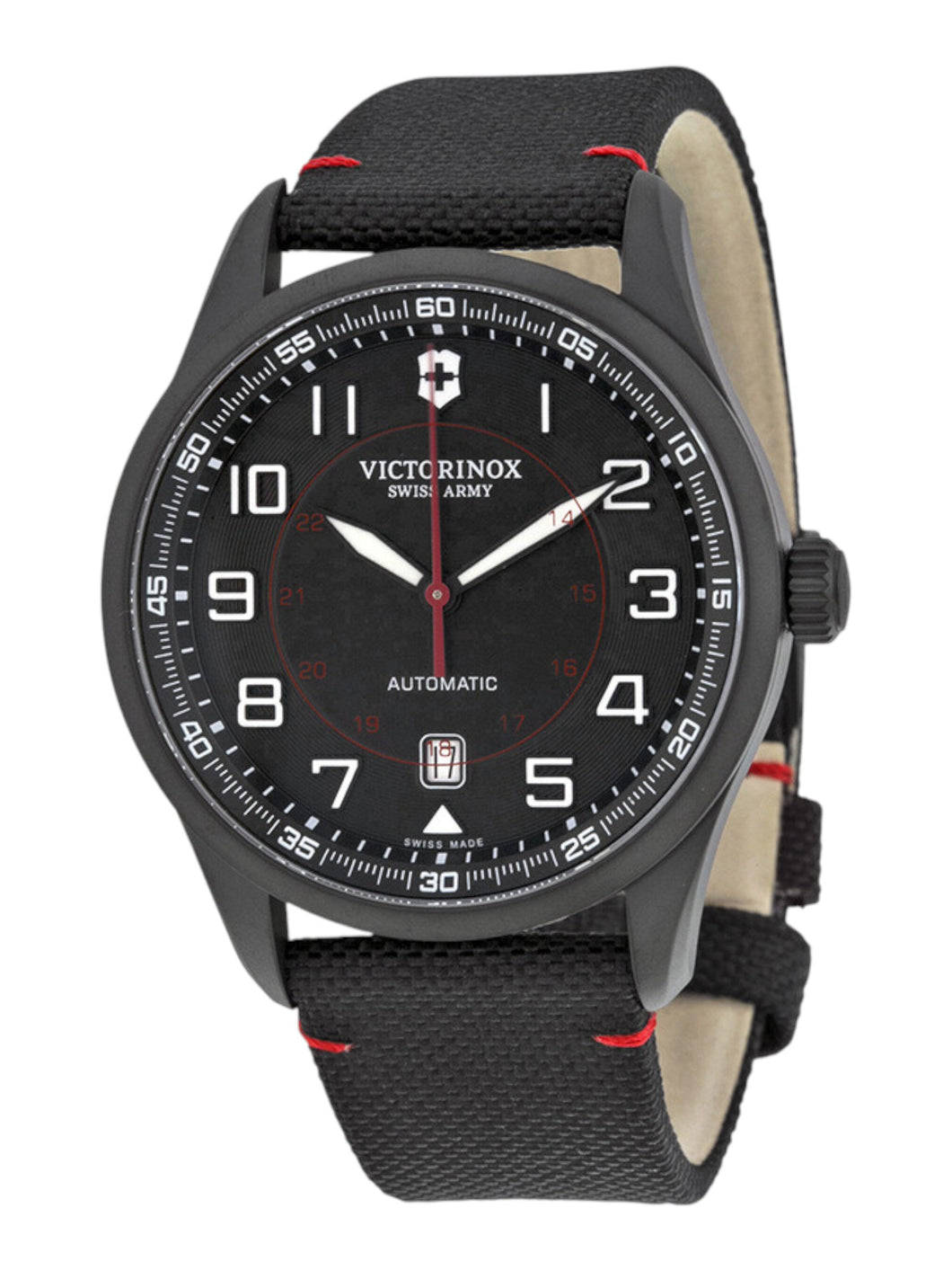 Victorinox Swiss Army 241720 Airboss Automatic Black Nylon Men's Watch MSRP$1150
