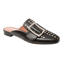 Load image into Gallery viewer, Bally Janesse 6222759 Women&#39;s  Black Leather Studded Mules US 7.5 MSRP $650
