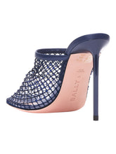 Load image into Gallery viewer, Bally Tyna 6304282 Women's Marine Crystal Mesh Pumps Size 8.5 MSRP $1350
