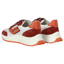 Load image into Gallery viewer, Bally Demmy 6300210 Men's Heritage Red/White/Orange Leather Sneakers MSRP $630
