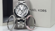 Load image into Gallery viewer, Michael Kors Runway MK3981 Women&#39;s Silver-Tone Quartz 38mm Watch MSRP $399
