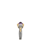 Load image into Gallery viewer, Konstantino Delos 2 Sterling Silver 18k Gold &amp; Amethyst Ring DMK2150-101-CAB S6
