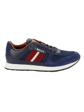 Load image into Gallery viewer, Bally Sprinter Men&#39;s 6238403 Blue Leather Suede Sneakers MSRP $500
