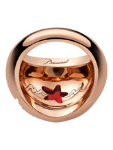 Load image into Gallery viewer, Baccarat 2813101 Red Crystal Etoile de Mon Coeur Heart And Star Statement Ring Size 6.25 MSRP $480
