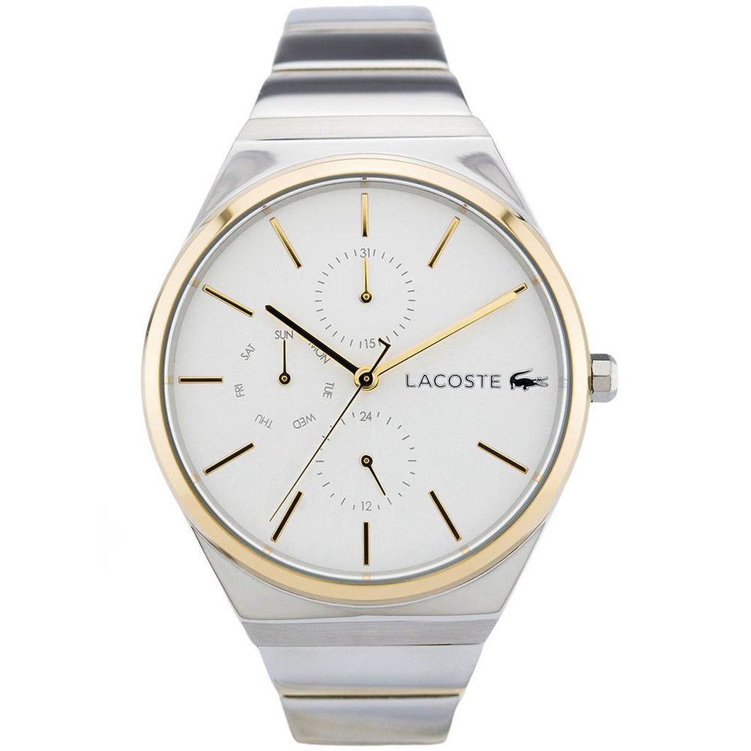 Lacoste Unisex 2001046 Stainless Steel White Multi-Dial Watch 38mm MSRP $235