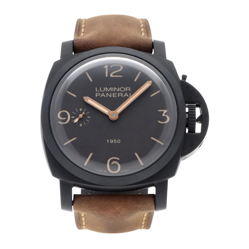 Panerai PAM00375 Men's Luminor 1950 Power Reserve 47mm Unique Edition MSRP $12300