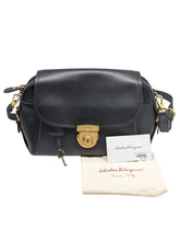 Load image into Gallery viewer, Salvatore Ferragamo Gancio 588521 Black Crossbody Bag MSRP $1825
