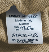 Load image into Gallery viewer, Bally 6239958 Men&#39;s Sand Brown Cotton /Cashmere T-Shirt MSRP $320
