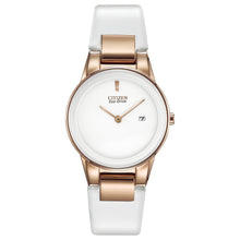 Load image into Gallery viewer, Citizen GA1053-01A Ladies Eco-Drive Axiom White Dial Strap 30 mm Watch MSRP $295
