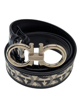 Load image into Gallery viewer, Salvatore Ferragamo 706117 Women's Double Gancini Belt Size 100 MSRP $550
