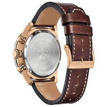 Load image into Gallery viewer, Citizen CA4213-18L Men's Eco-Drive Avion Blue Dial Strap 45 mm Watch MSRP $425
