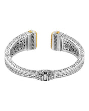 Load image into Gallery viewer, Konstantino Sterling Silver &amp; 18K Gold MOP Double Blue Spinel Bracelet BKJ697-628 MSRP $2500
