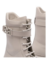Load image into Gallery viewer, Bally Gioele 6301558 Women&#39;s Dusty White Leather Ankle Boots MSRP $1142
