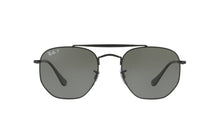 Load image into Gallery viewer, Ray-Ban RB3648 002/58 The Marshal Black G-15 Green Polarized 54-21-145
