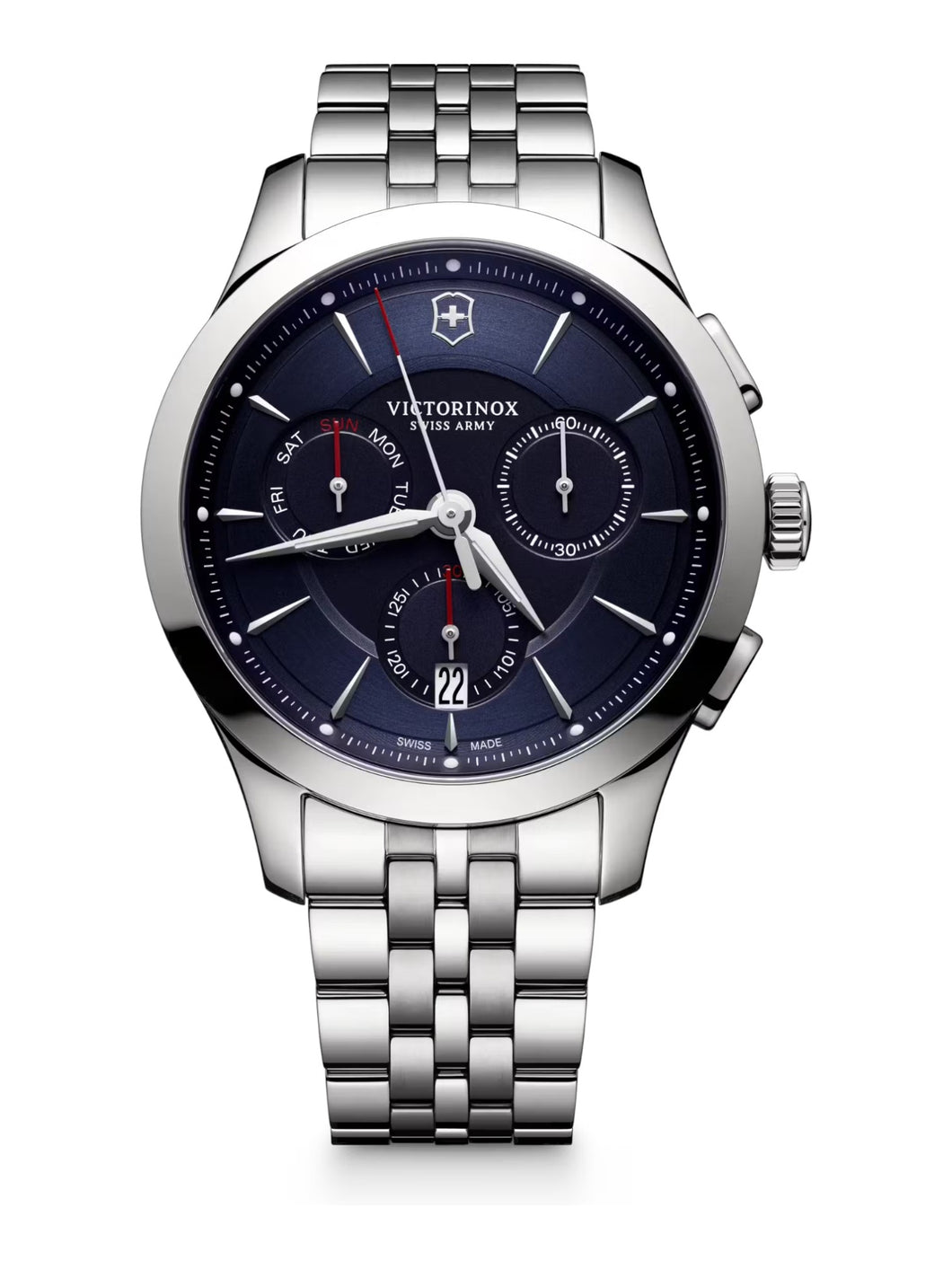 Victorinox Swiss Army 241746 Alliance Chronograph Quartz 44mm Watch MSRP $1090