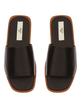 Load image into Gallery viewer, Bally Sabian 6302851 Men&#39;s Black Leather Slide Sandals MSRP $630
