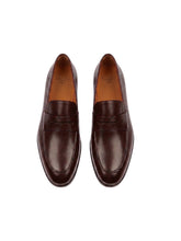 Load image into Gallery viewer, Bally Webb 6237981 Men's Coffee Calf Plain Leather Penny Loafers MSRP $770
