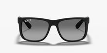 Load image into Gallery viewer, Ray-Ban RB4165 622/T3 Justin Classic Matte Black Grey Polarized 54-16-145
