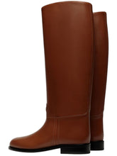 Load image into Gallery viewer, Bally Hollie 6304745 Women&#39;s Cuero Leather Knee-High Boots MSRP $1500
