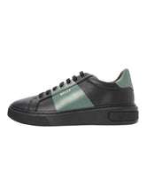 Load image into Gallery viewer, Bally Mitty 6302765 Men's Black/Sage Calf Plain Leather Sneakers MSRP $600
