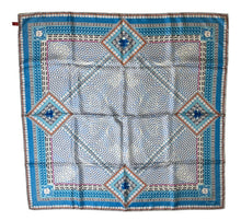 Load image into Gallery viewer, Baccarat 2809895 Ladies Louxor Twillsilk Maxi Tie Light Blue Scarf MSRP $400
