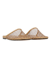 Load image into Gallery viewer, Bally Greek 6304234 Ladies Rattan Mesh &amp; Leather Mule MSRP $870
