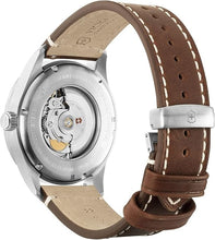 Load image into Gallery viewer, Victorinox Airboss 24887 Automatic Blue Dial Brown Leather Strap Watch 42mm
