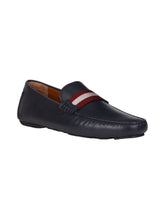 Load image into Gallery viewer, Bally Waltec Men&#39;s 6198385 Navy Blue Leather Loafer MSRP $620
