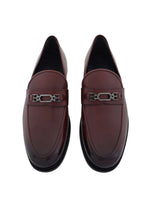 Load image into Gallery viewer, Bally Kelsy 6239763 Men's Heritage Red Plain Leather Loafers MSRP $830
