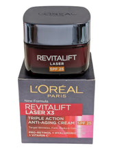 Load image into Gallery viewer, Loreal Revitalift Laser X 3 Triple Action Anti-Aging SPF 25 - 50 ml
