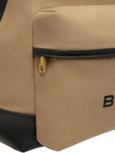 Load image into Gallery viewer, Bally 6304854 Treck Sand &amp; Black Fabric &amp; Leather Backpack MSRP $1240
