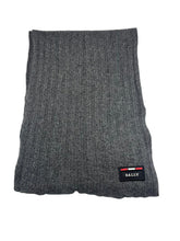 Load image into Gallery viewer, Bally 6240322 Men&#39;s Anthracite Knit Wool Scarf MSRP $215
