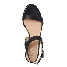 Load image into Gallery viewer, Bally Carlas 6234126 Women&#39;s Black Lamb Leather Heeled Sandals MSRP $695
