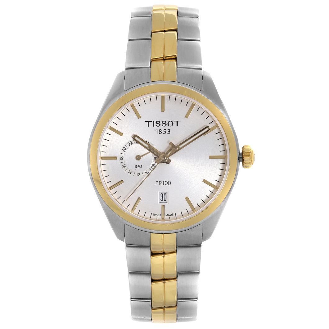 Tissot Men's T101.452.22.031.00 PR 100 Dual Time Watch 39mm MSRP $475