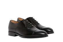 Load image into Gallery viewer, NEW A. TESTONI Men&#39;s Black Calf Leather Oxford MSG0020S MADE IN ITALY MSRP $625
