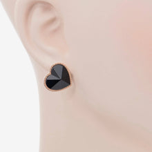 Load image into Gallery viewer, Baccarat 2812897 Etoile Mon Coeur Vermeil Gold Black Crystal Earrings MSRP$540
